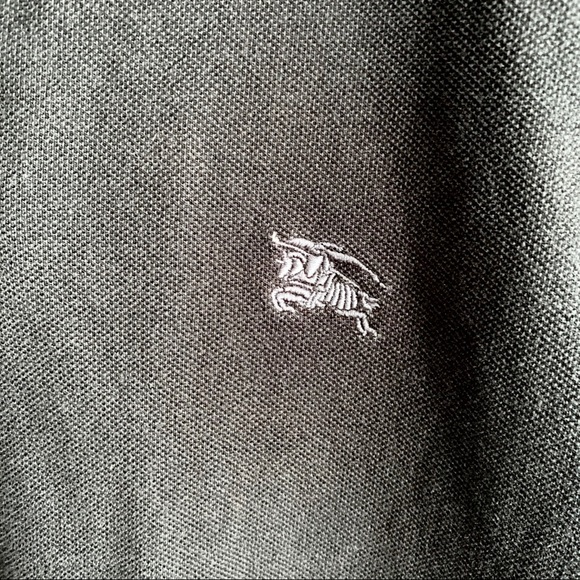 Burberry Men's Black Short Sleeve Polo Shirt - Picture 5 of 6